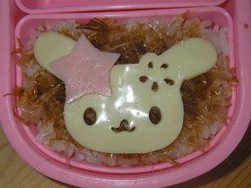 超簡単☆キャラ弁☆かつお醤油ちぃご飯☆