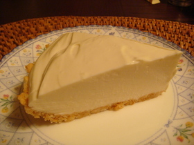 簡単レアチーズケーキ