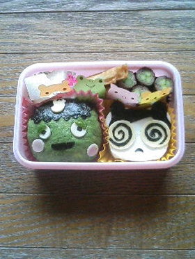たまごっちキャラ弁·のんびりっち天才っち