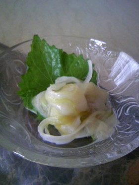 月下美人の酢の物