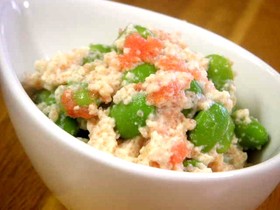 ■枝豆のめんたい白和え■