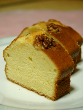 メイプルとアーモンドのパウンドケーキ