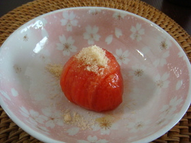 甘くて冷た～い☆トマトのデザート風食べ方