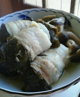 ワカメいっぱい 豚肉巻き