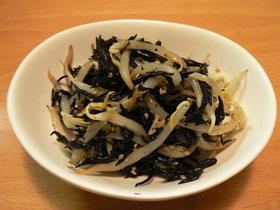 もやしとひじきの中華風