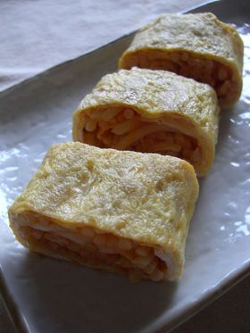 ナポリタンで☆玉子焼き