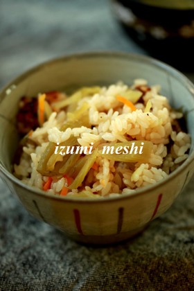 いかとふきの炊き込みご飯