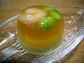 枝豆のゼリー寄せ