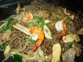 カリッつる！かた焼き“蕎麦”[瓦蕎麦風]
