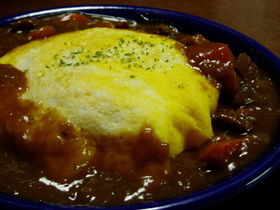 カレーライス☆2日目はオムカレーに変身