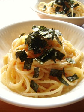 子供も食べやすい明太子スパ