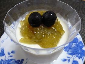 ナスジャムのあっさりレアチーズ！