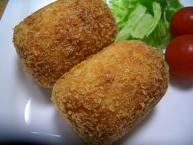 ベーコンとペッパーのコロッケ♥チーズ入り