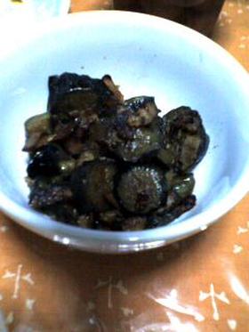 ピリ辛なすのベーコン煮☆