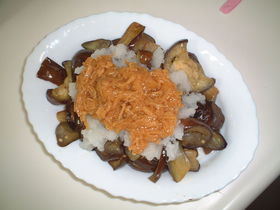 ｶﾛﾘｰｵﾌ! 茄子のなめたけおろしがけ