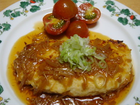 あれ?? なめたけハンバーグ(・・?
