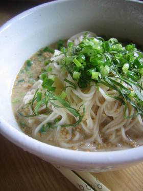豆乳入り✿ごまダレそうめん♬