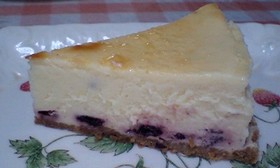 簡単ベイクドブルーベリーチーズケーキ