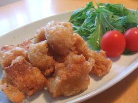 高野豆腐でなんちゃって唐揚げ♪