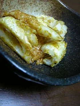 簡単♬カリカリチーズちくわのマヨカレー味