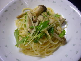 ゆずこしょうでオイルパスタ