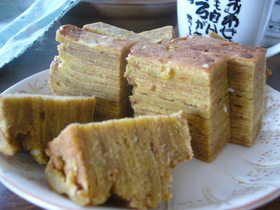 栄養満点ノンオイルのバウムクーヘン♪