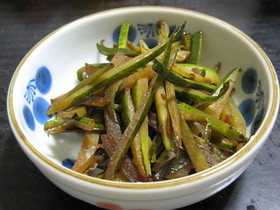 冬瓜の皮のきんぴら
