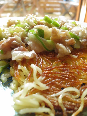 めちゃウマ☆ねぎ塩豚焼きそば