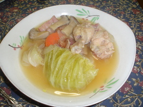 夏バテに、やさしい鶏と野菜のスープ煮