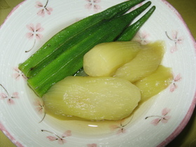 簡単！おくらとなすの煮浸し懐石風