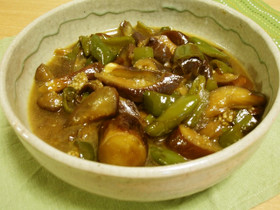 ナスとピーマンのささっと煮びたし