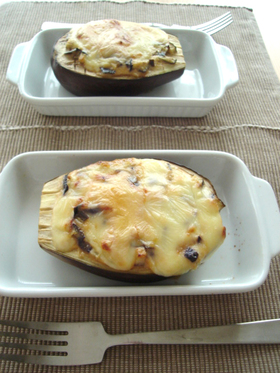 ナスのチーズ焼き * がっつり味噌マヨ味