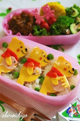 プーさん弁当（キャラ弁）