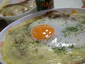 残りのカレーで簡単カレードリア♡