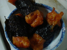 宇宙芋の磯辺揚げ