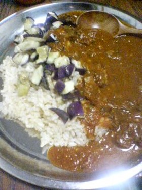 とろとろ茄子のカレートッピン具