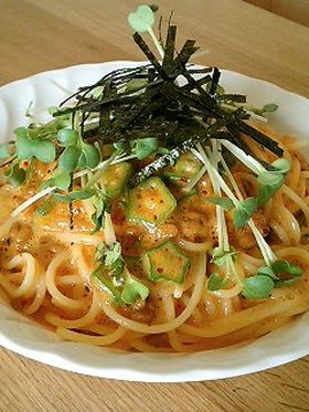 冷製!ふわとろぴりりパスタ