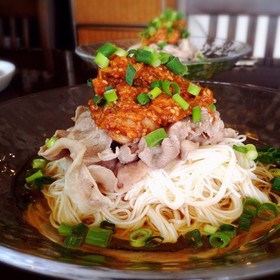簡単ゴマキムチそうめん！！