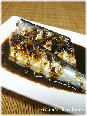 絶品♪秋刀魚の内臓ソース