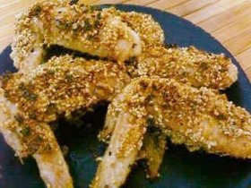 手羽先のごま焼き