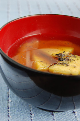 石焼き芋のお味噌汁