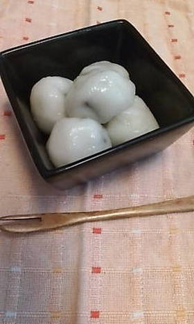 チョコ入り白玉