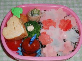 お花畑のお弁当