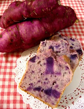 紫芋のパウンドケーキ