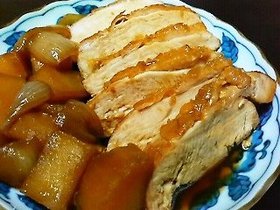 鶏むね肉のオレンジ煮