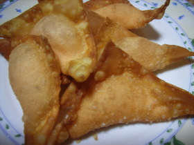 明太子（たらこ）マヨのパリパリ包み揚げ