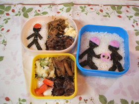 幼稚園のキャラ弁（運動会）