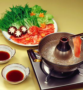 豚と水菜のしゃぶしゃぶ