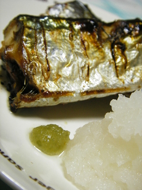 ピリっと♥♥さんまの塩焼き