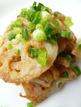 れんこんの味噌チーズ焼き。